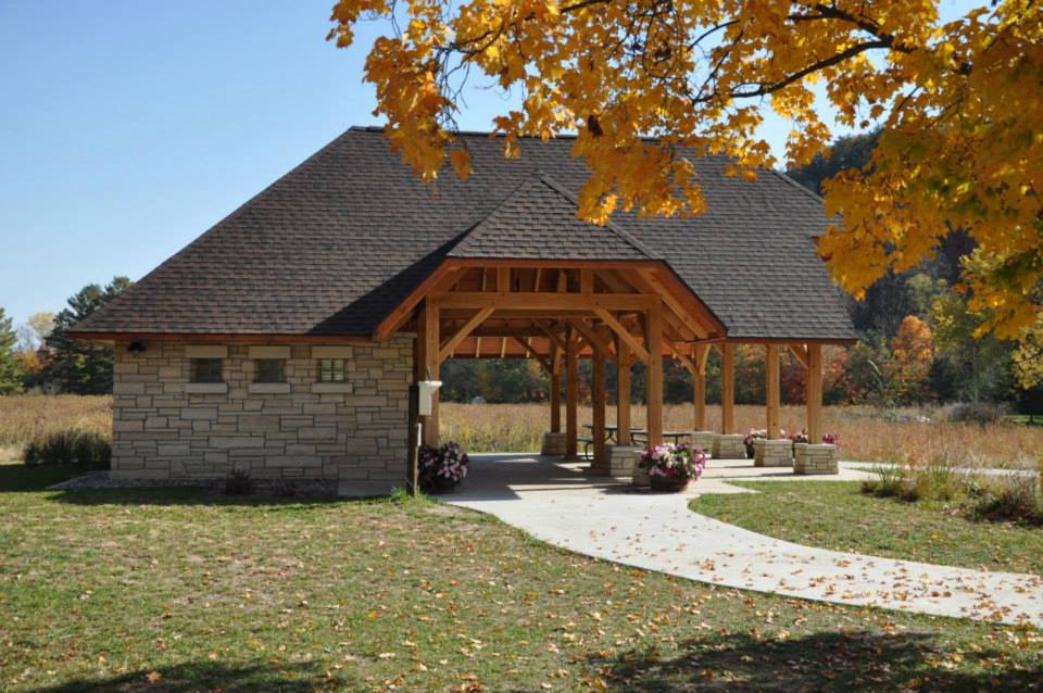 The first Friends of Decorah Fish Hatchery project - a shelter & modern restroom. 